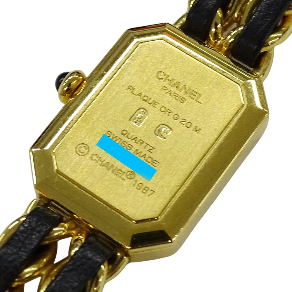 CHANEL シャネル プルミエール H0001 レディース 腕時計 クオーツ QZ GP レザー Mサイズ 【中古】