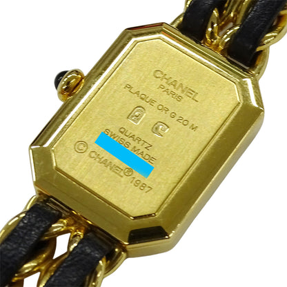 CHANEL シャネル プルミエール H0001 レディース 腕時計 クオーツ QZ GP レザー Mサイズ 【中古】