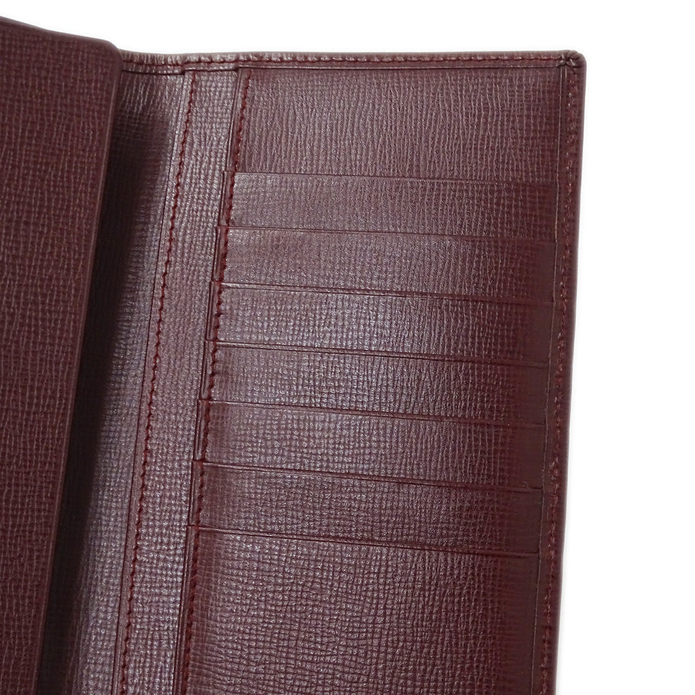 Cartier カルティエ 札入れ マスト ボルドー レザー メンズ 【中古】