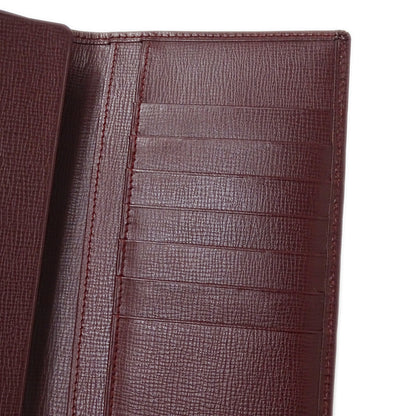 Cartier カルティエ 札入れ マスト ボルドー レザー メンズ 【中古】