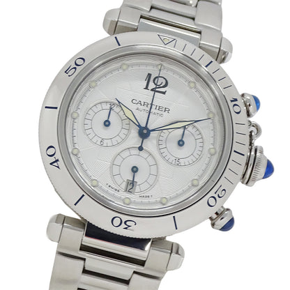 Cartier カルティエ パシャ W31030H3 メンズ 腕時計 クロノグラフ 自動巻き AT ステンレス 磨き済み【中古】