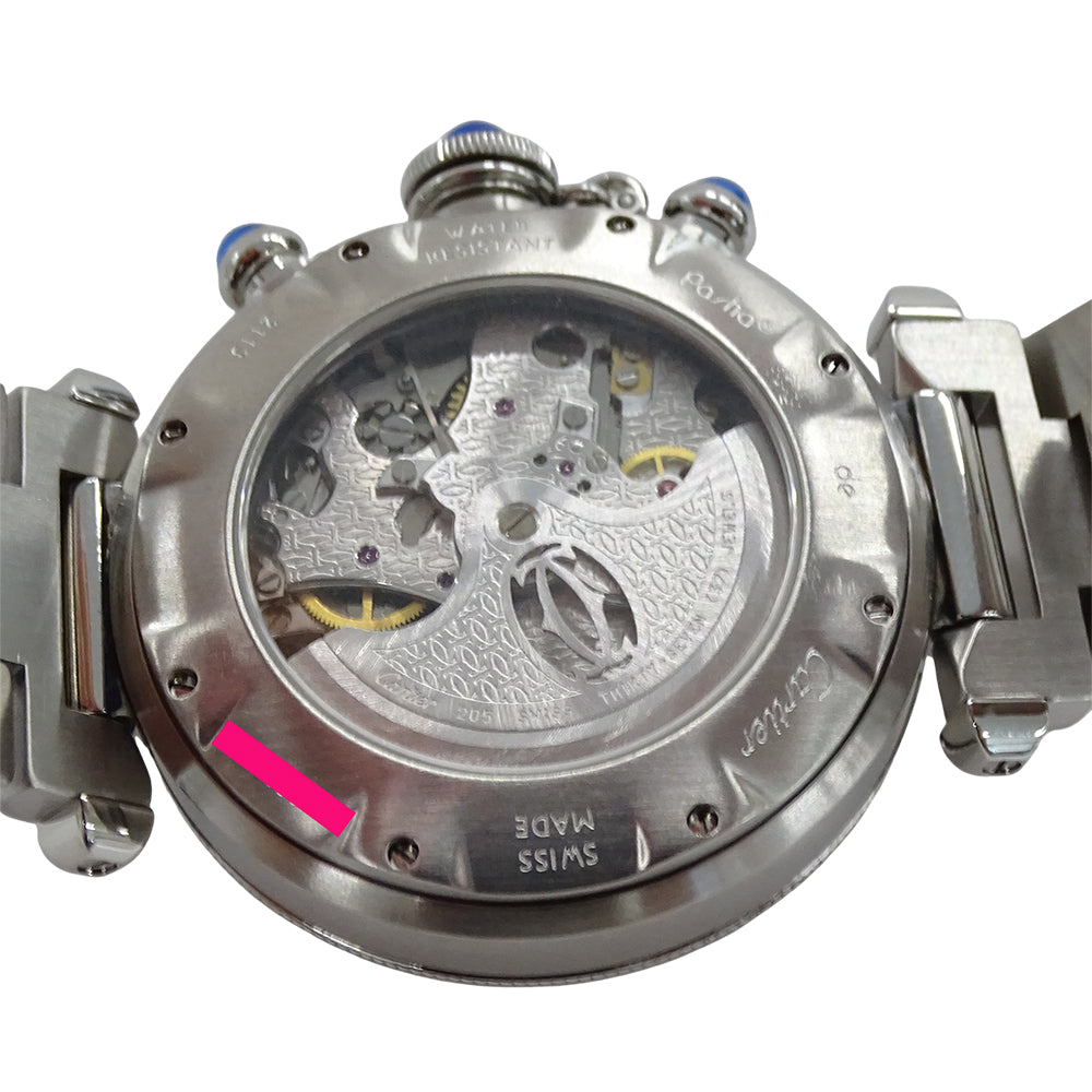Cartier カルティエ パシャ W31030H3 メンズ 腕時計 クロノグラフ 自動巻き AT ステンレス 磨き済み【中古】