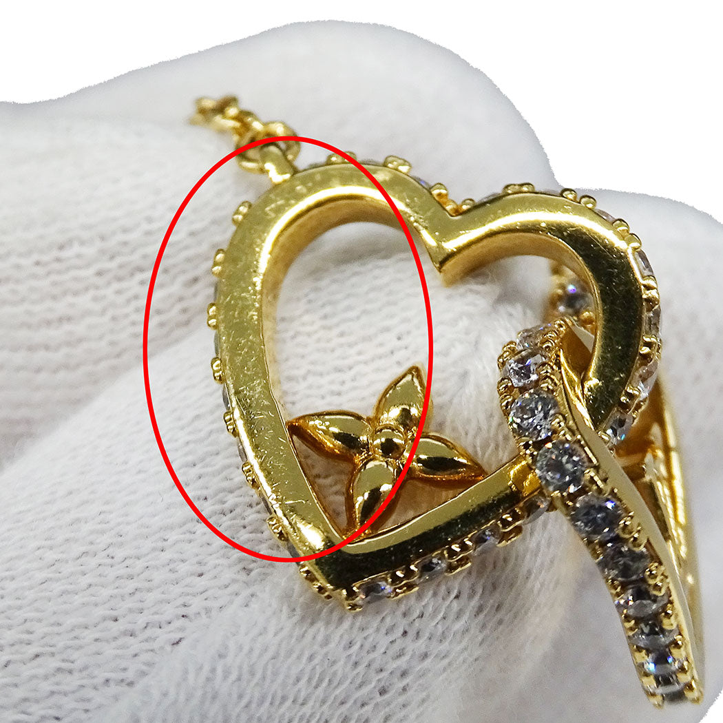 LOUIS VUITTON ルイ・ヴィトン マイLVラブ ネックレス GP ゴールド レディース M01733 【中古】