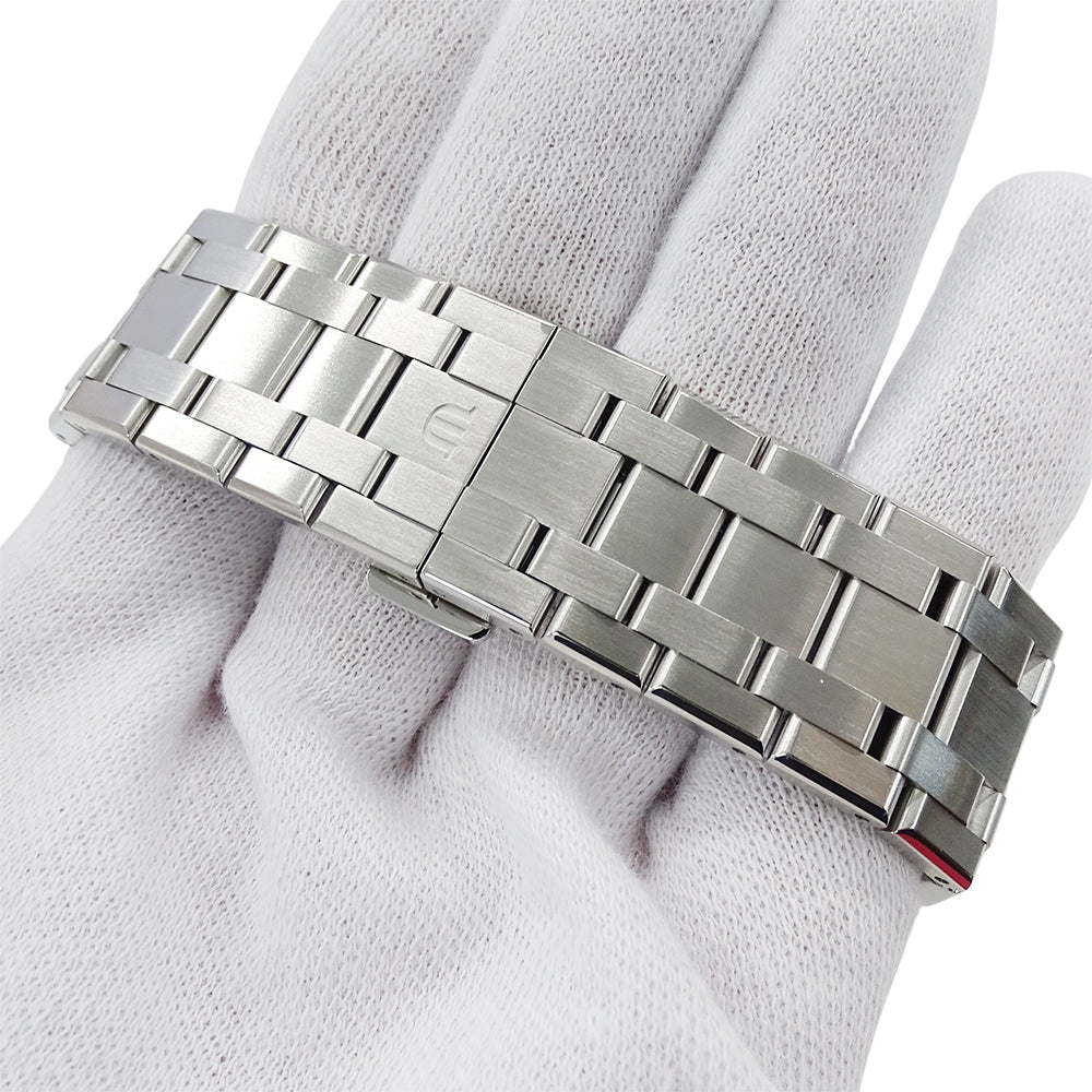 Maurice Lacroix モーリスラクロア アイコン AI1118-SS002-430-1 メンズ クロノグラフ クオーツ ステンレス 腕時計 磨き済み 【中古】