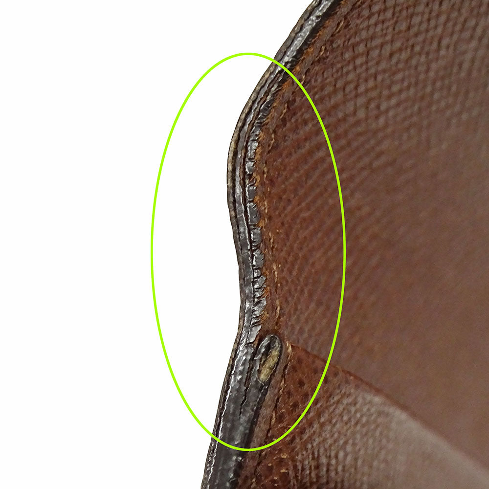 LOUIS VUITTON ルイ・ヴィトン ポルトトレゾール・エテュイシェキエ 三つ折り財布 ブラウン M61200 モノグラム レディース メンズ 【中古】