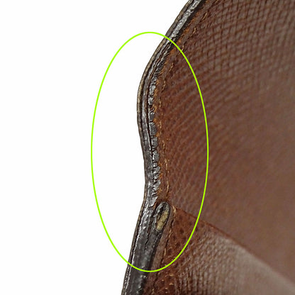 LOUIS VUITTON ルイ・ヴィトン ポルトトレゾール・エテュイシェキエ 三つ折り財布 ブラウン M61200 モノグラム レディース メンズ 【中古】