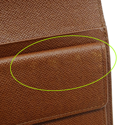 LOUIS VUITTON ルイ・ヴィトン ポルトトレゾール・エテュイシェキエ 三つ折り財布 ブラウン M61200 モノグラム レディース メンズ 【中古】
