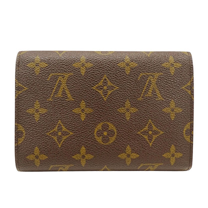 LOUIS VUITTON ルイ・ヴィトン ポルトトレゾール・エテュイシェキエ 三つ折り財布 ブラウン M61200 モノグラム レディース メンズ 【中古】