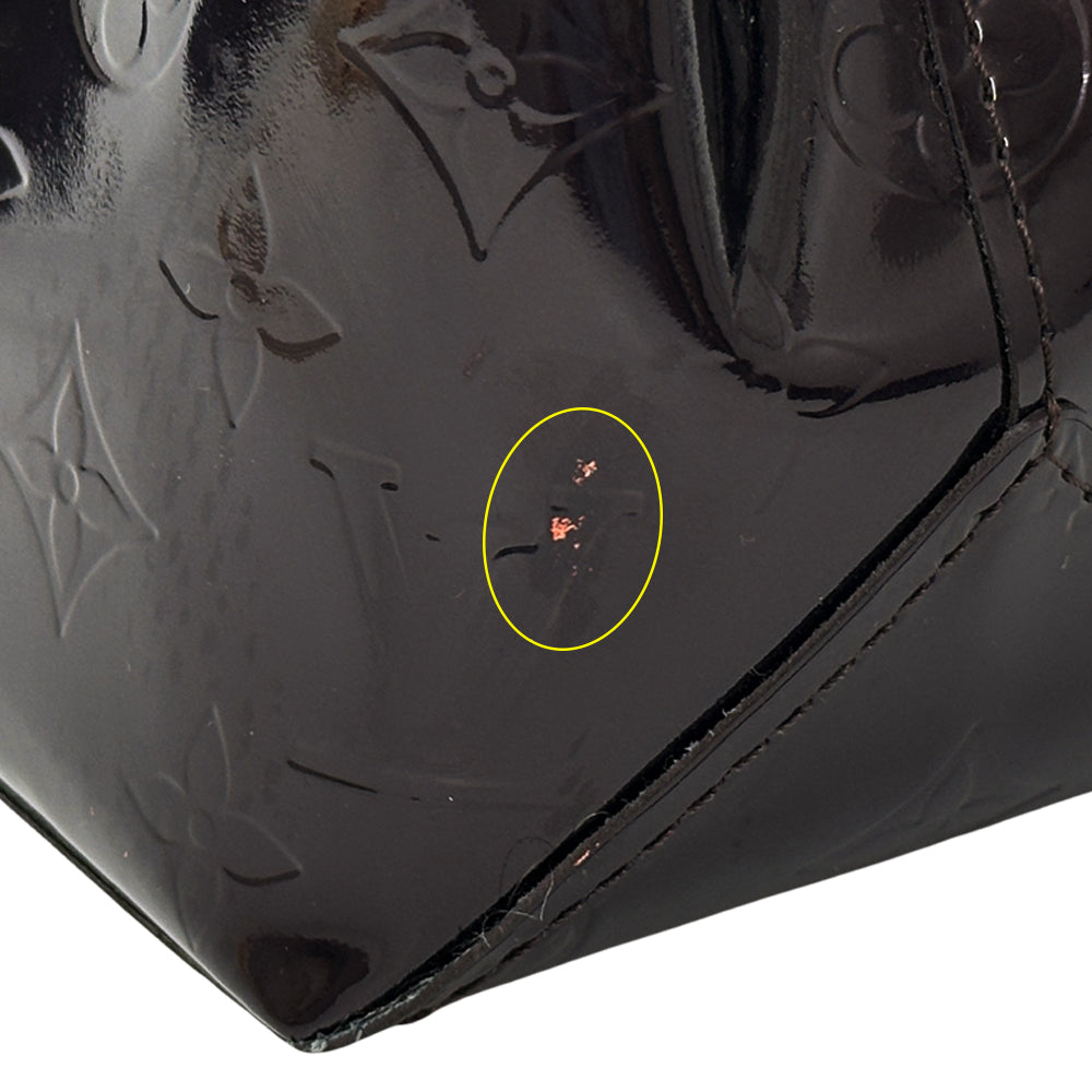 LOUIS VUITTON ルイ・ヴィトン リードPM ハンドバッグ モノグラム ヴェルニ アマラント ワインレッド M91993 レディース 【中古】