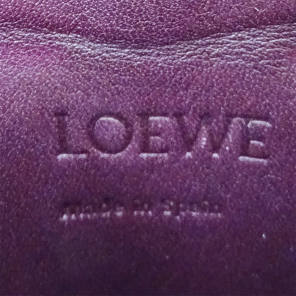 LOEWE ロエベ ゲートポケット ショルダーバッグ アナグラム ブラウン レザー レディース 【中古】