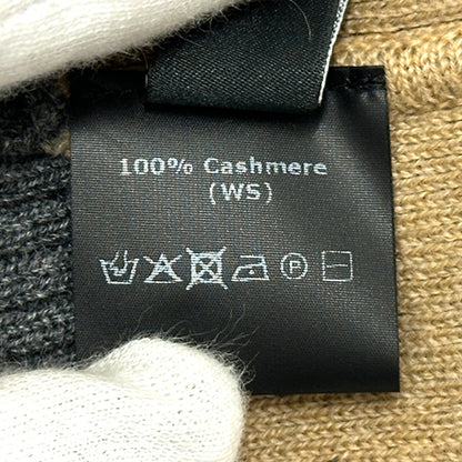 Ferragamo フェラガモ ニットキャップ ダブルガンチーニ グレー カシミヤ レディース メンズ 【中古】