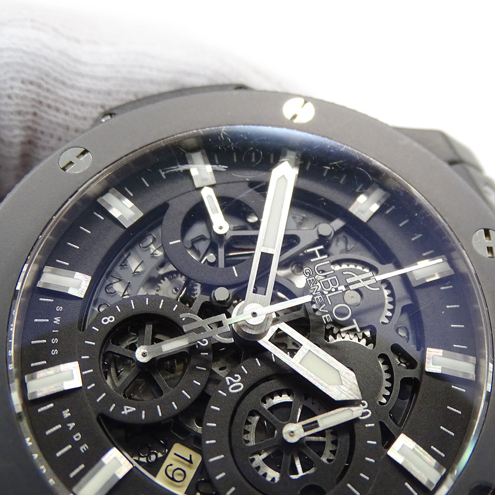 HUBLOT ウブロ ビッグバン アエロバン ブラックマジック　311.CI.1170.RX メンズ 腕時計 自動巻き AT チタン セラミック ラバー 【中古】