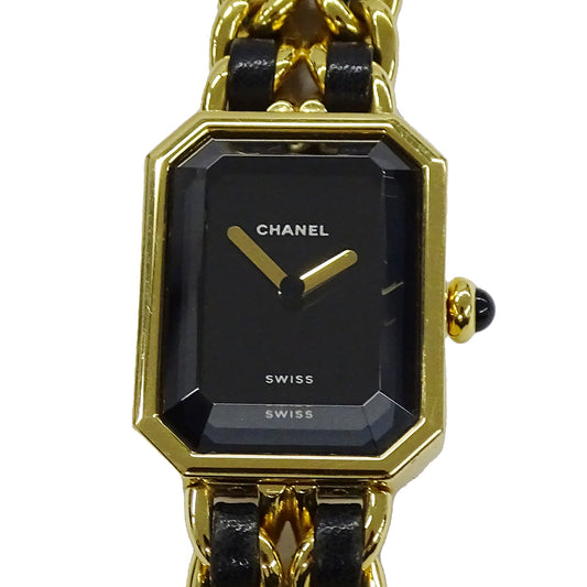 CHANEL シャネル プルミエール H0001 レディース 腕時計 クオーツ QZ GP レザー Lサイズ【中古】