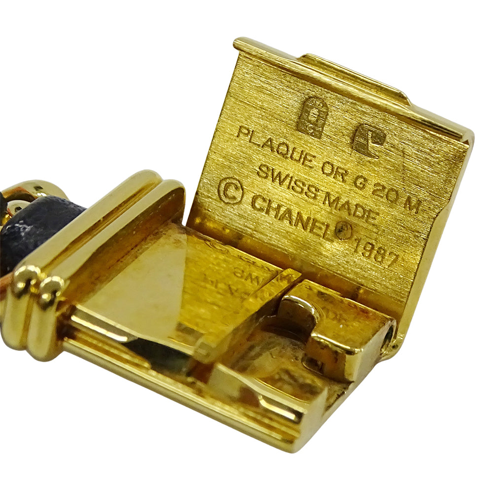 CHANEL シャネル プルミエール H0001 レディース 腕時計 クオーツ QZ GP レザー Lサイズ【中古】
