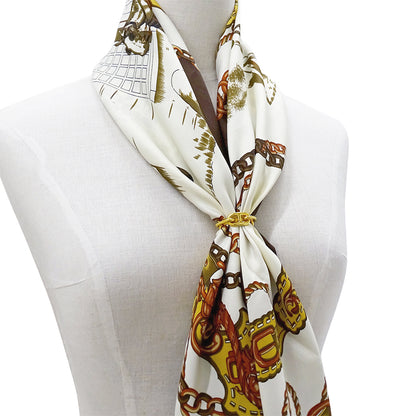HERMES エルメス ルガテ スカーフリング ゴールド レディース メンズ 【中古】