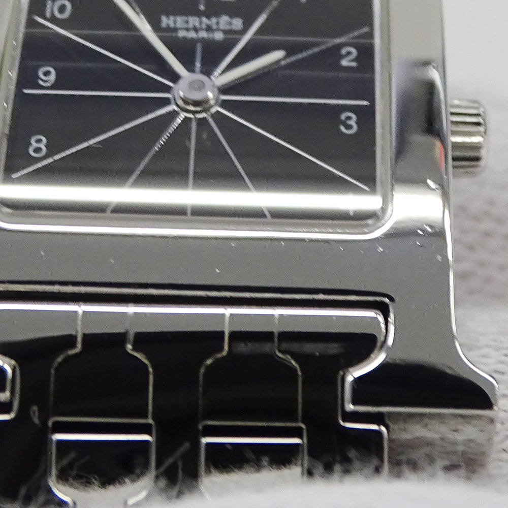 HERMES エルメス Hウォッチ HH1.210 レディース 腕時計 クオーツ QZ ステンレス 磨き済み【中古】