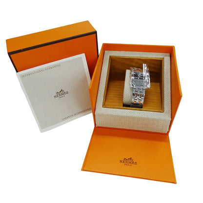 HERMES エルメス Hウォッチ HH1.210 レディース 腕時計 クオーツ QZ ステンレス 磨き済み【中古】