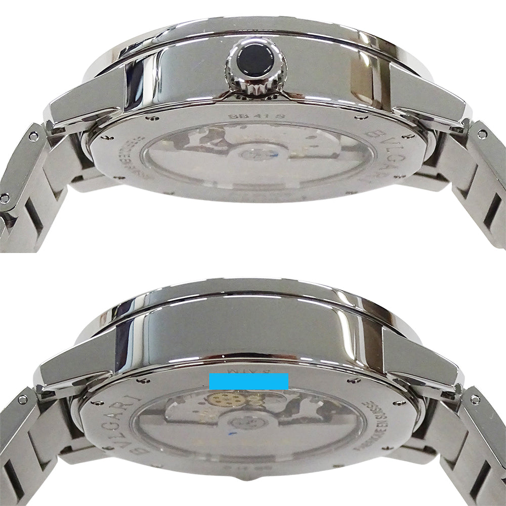 BVLGARI ブルガリブルガリブルガリ BB41S メンズ 腕時計 デイト 自動巻き AT ステンレス 磨き済み【中古】