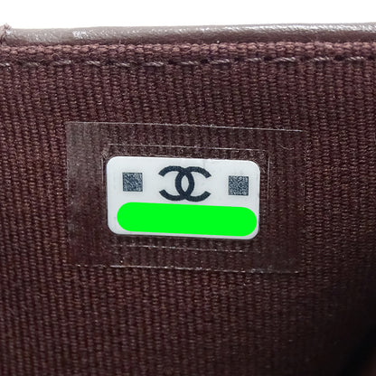 CHANEL シャネル 三つ折り財布 マトラッセ ブラック ゴールド金具 キャビアスキン レディース 【中古】