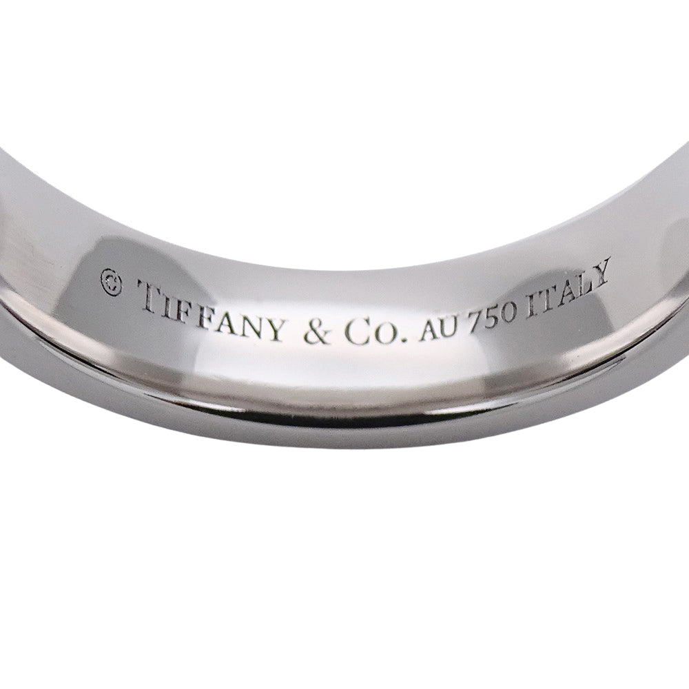 TIFFANY&Co. ティファニー T TWO ナロー リング 指輪 750WG 約8号 ホワイトゴールド レディース 磨き済み【中古】