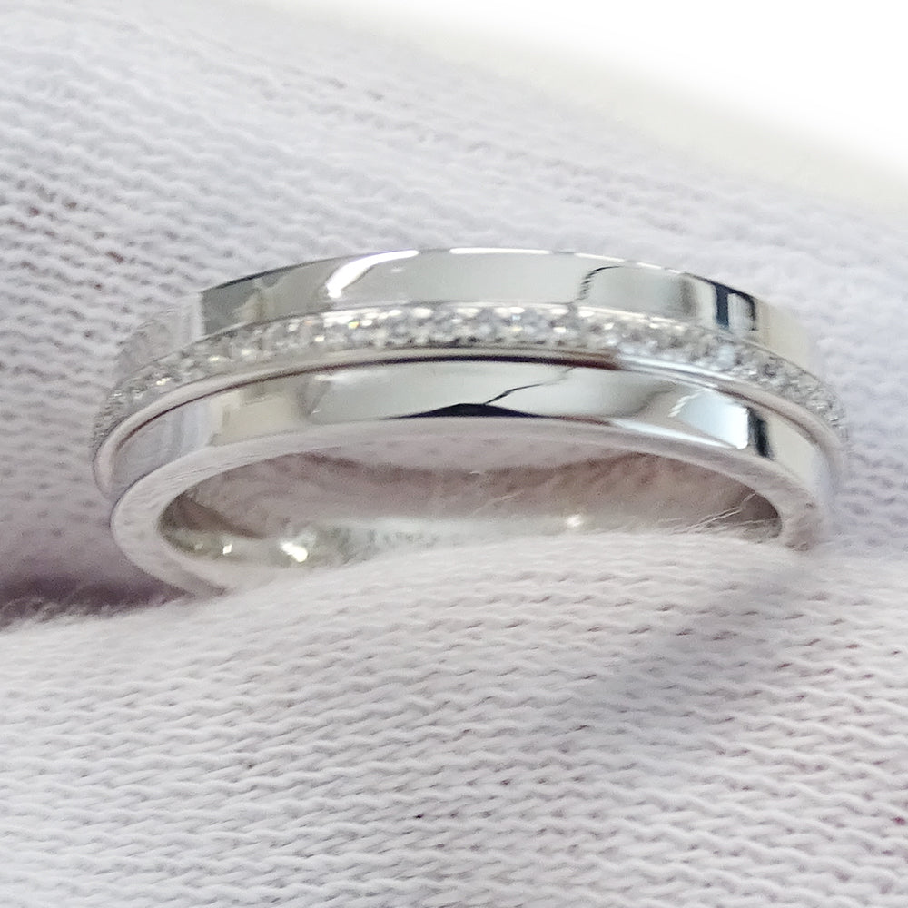 TIFFANY&Co. ティファニー T TWO ナロー リング 指輪 750WG 約8号 ホワイトゴールド レディース 磨き済み【中古】
