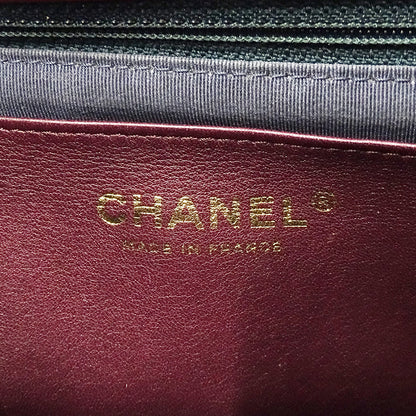 CHANEL シャネル ショルダーバッグ ブルーグリーン ゴールド金具 レザー レディース 【中古】