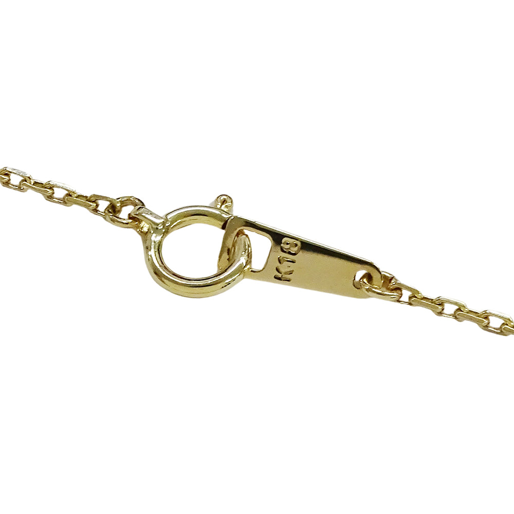 TASAKI タサキ ネックレス K18YG 1粒 パール 約5.5mm ハート ゴールド レディース 磨き済み【中古】