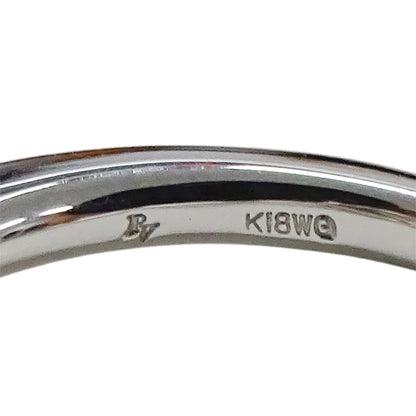 ポンテヴェキオ Ponte Vecchio リング レディース ブランド 指輪 ハート K18WG ダイヤモンド D0.45 約7号 磨き済み【中古】
