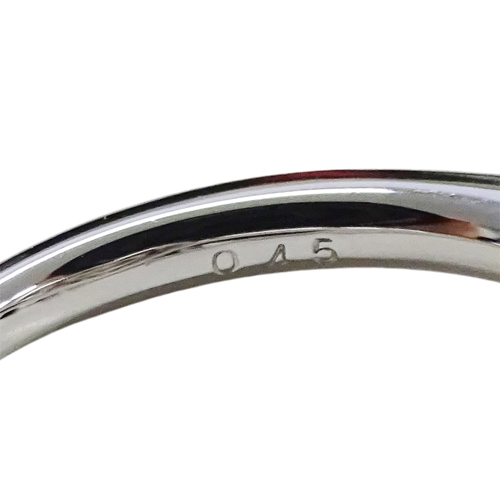ポンテヴェキオ Ponte Vecchio リング レディース ブランド 指輪 ハート K18WG ダイヤモンド D0.45 約7号 磨き済み【中古】