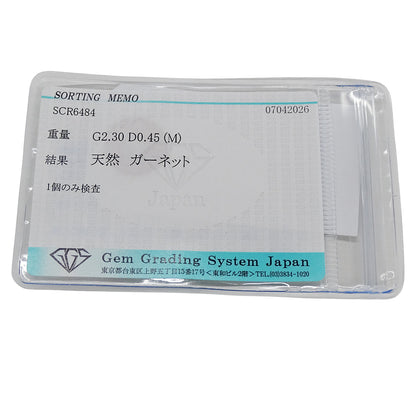 POLA ポーラ イヤリング 750YG ガーネット G2.30 ダイヤモンド D0.45 ゴールド レディース 磨き済み【中古】