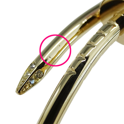 Cartier カルティエ ジュストアンクル スモール ブレスレット バングル 750YG ゴールド #18 レディース メンズ 磨き済み【中古】