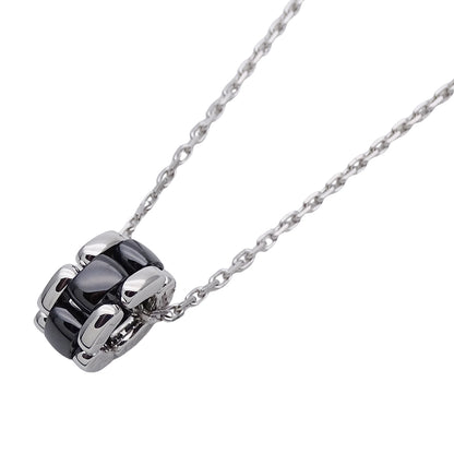 CHANEL シャネル ウルトラ ネックレス ブラックセラミック 750WG ホワイトゴールド ブラック レディース J3171 磨き済み【中古】