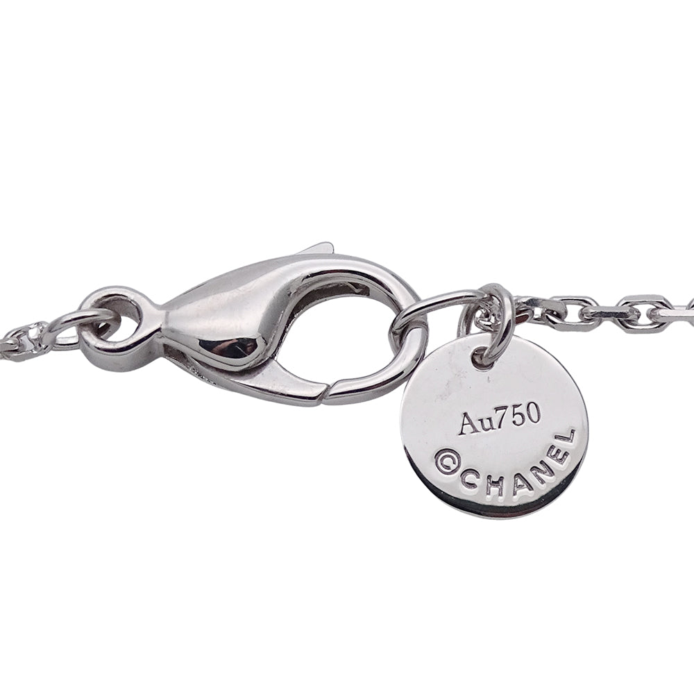 CHANEL シャネル ウルトラ ネックレス ブラックセラミック 750WG ホワイトゴールド ブラック レディース J3171 磨き済み【中古】