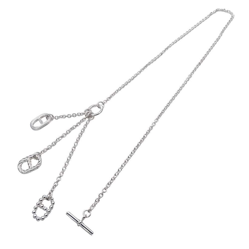 HERMES エルメス シェーヌダンクル パラードPM ネックレス SV925 シルバー レディース 磨き済み【中古】
