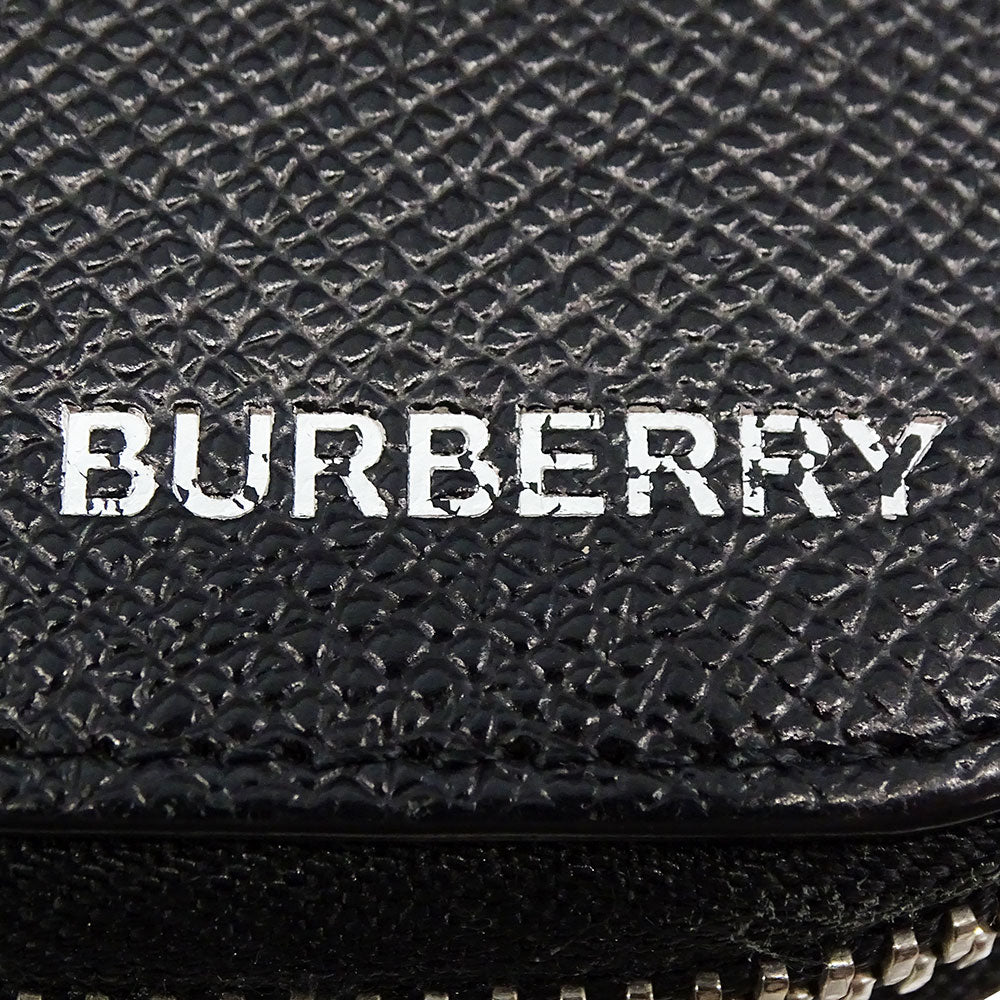 BURBERRY バーバリー 長財布 ブラック 8014650 レザー メンズ 【中古】