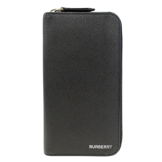BURBERRY バーバリー 長財布 ブラック 8014650 レザー メンズ 【中古】