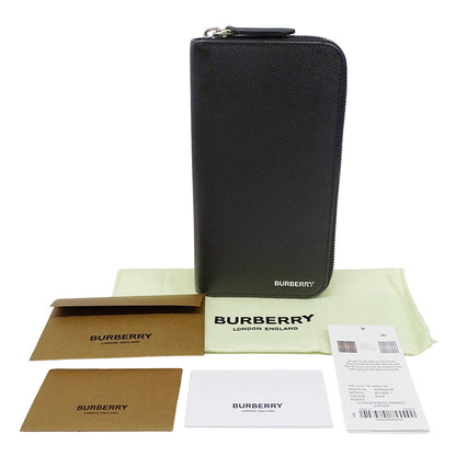 BURBERRY バーバリー 長財布 ブラック 8014650 レザー メンズ 【中古】
