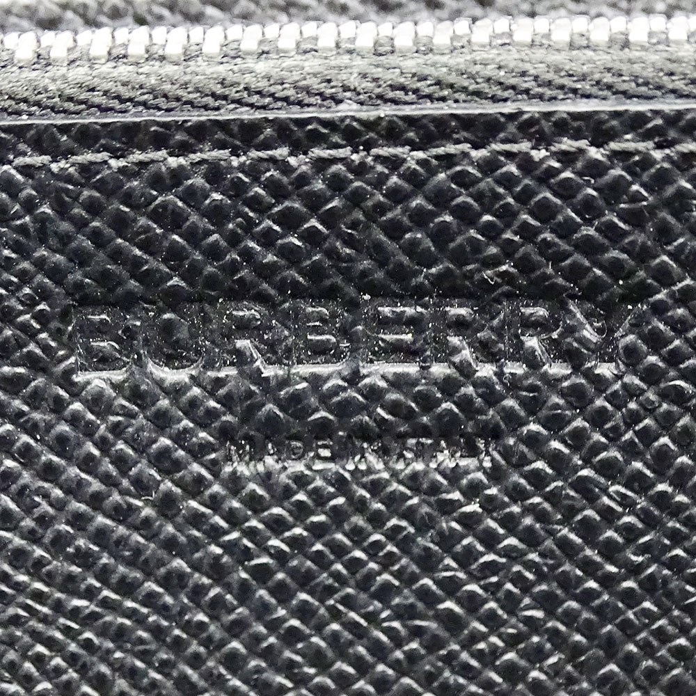 BURBERRY バーバリー 長財布 ブラック 8014650 レザー メンズ 【中古】