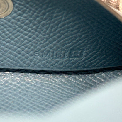 HERMES エルメス カルヴィ カードケース ブルージーン エプソン レディース メンズ □R 【中古】