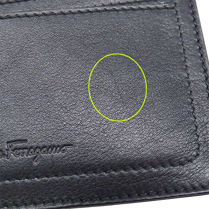 Ferragamo フェラガモ コインケース ガンチーニ ブラック レザー レディース メンズ 【中古】