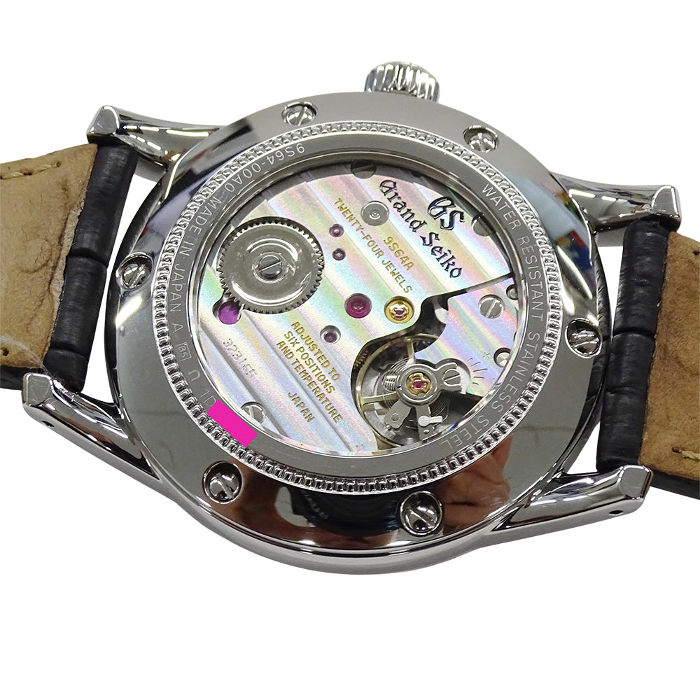 GRAND SEIKO グランドセイコー GS エレガンス 9S64-00A0 SBGW231 メンズ 腕時計 手巻き ステンレス SS レザー 磨き済み【中古】