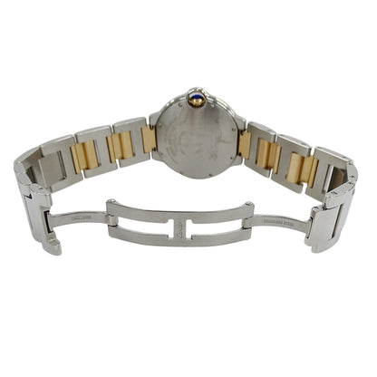 Cartier カルティエ バロンブルー WE902031 ボーイズ 腕時計 11Pダイヤモンド 自動巻き AT SS PG 磨き済み【中古】