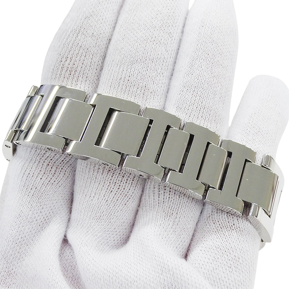 Cartier カルティエ バロンブルー WE902031 ボーイズ 腕時計 11Pダイヤモンド 自動巻き AT SS PG 磨き済み【中古】