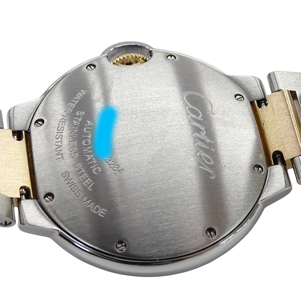 Cartier カルティエ バロンブルー WE902031 ボーイズ 腕時計 11Pダイヤモンド 自動巻き AT SS PG 磨き済み【中古】