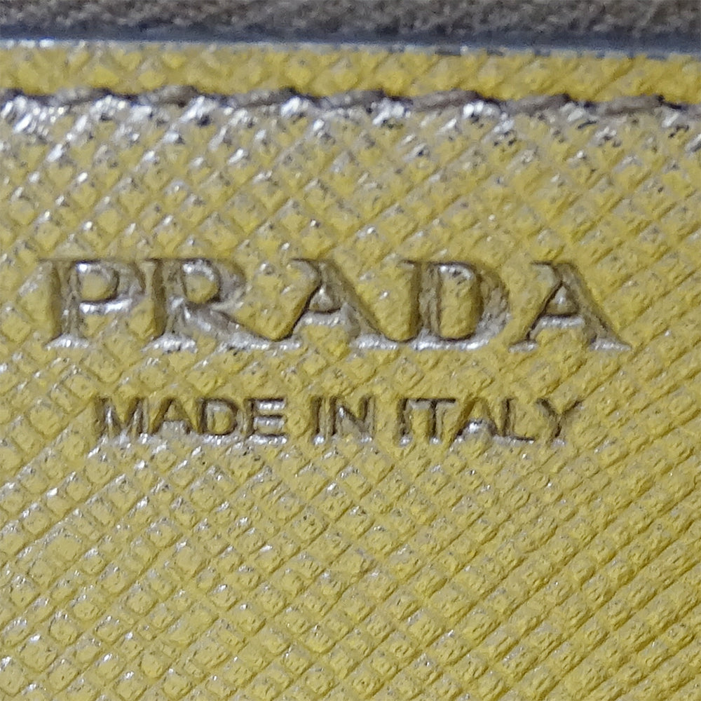 PRADA プラダ 長財布 メタル ゴールド 1MH132 レディース 【中古】