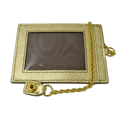 PRADA プラダ 長財布 メタル ゴールド 1MH132 レディース 【中古】