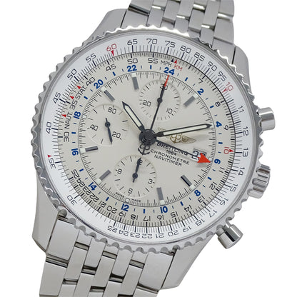 BREITLING ブライトリング ナビタイマー ワールド A24322 メンズ 腕時計 自動巻き AT ステンレス 磨き済み【中古】