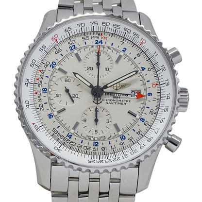 BREITLING ブライトリング ナビタイマー ワールド A24322 メンズ 腕時計 自動巻き AT ステンレス 磨き済み【中古】