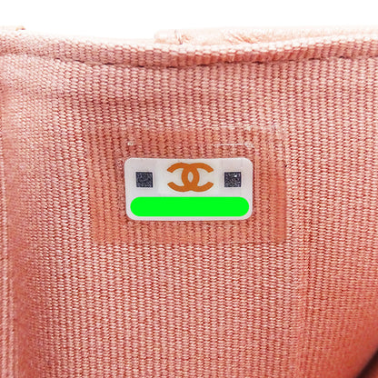 CHANEL シャネル 三つ折り財布 マトラッセ ピンク ゴールド金具 ラムスキン レディース 【中古】