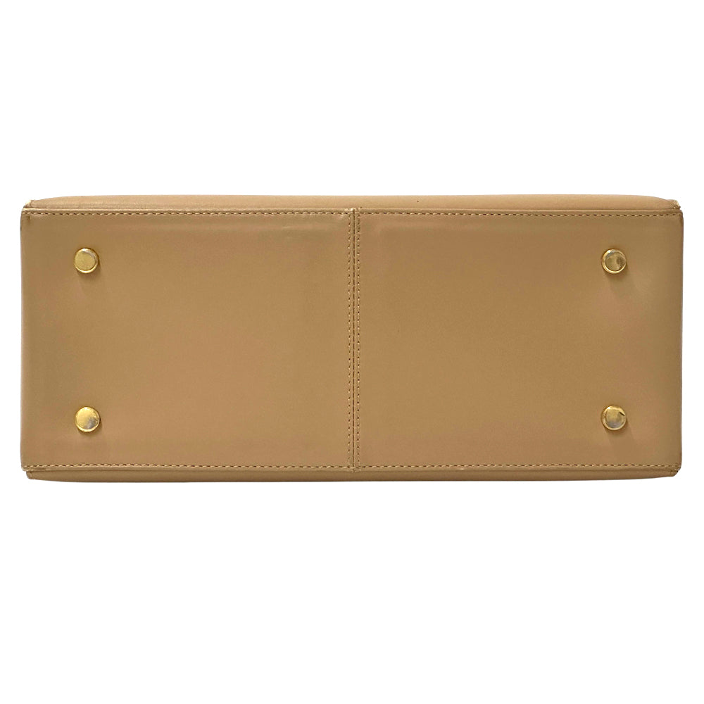 Ferragamo フェラガモ ハンドバッグ ガンチーニ ベージュ レザー レディース 【中古】